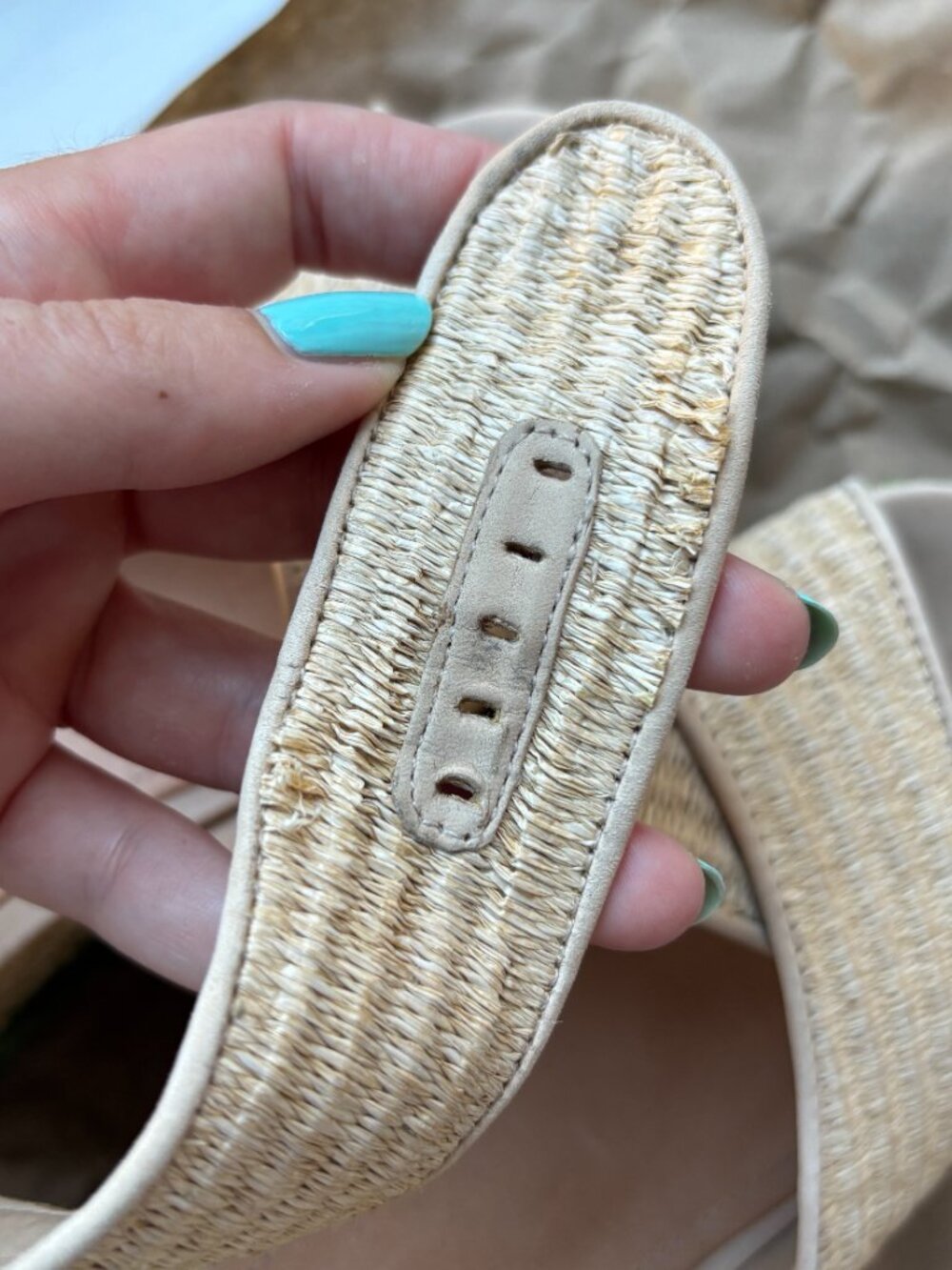 Schutz Rattan Wedges - Picture 5 of 5